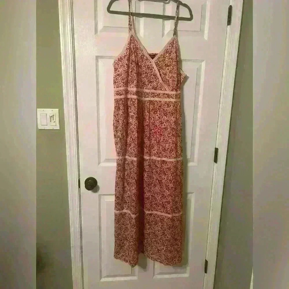 Soft Focus Women's Plus Size Floral Print Maxi Dress 26W - Picture 2 of 5